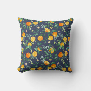Coussin Fusion d'agrumes : Oranges à l'air tropical