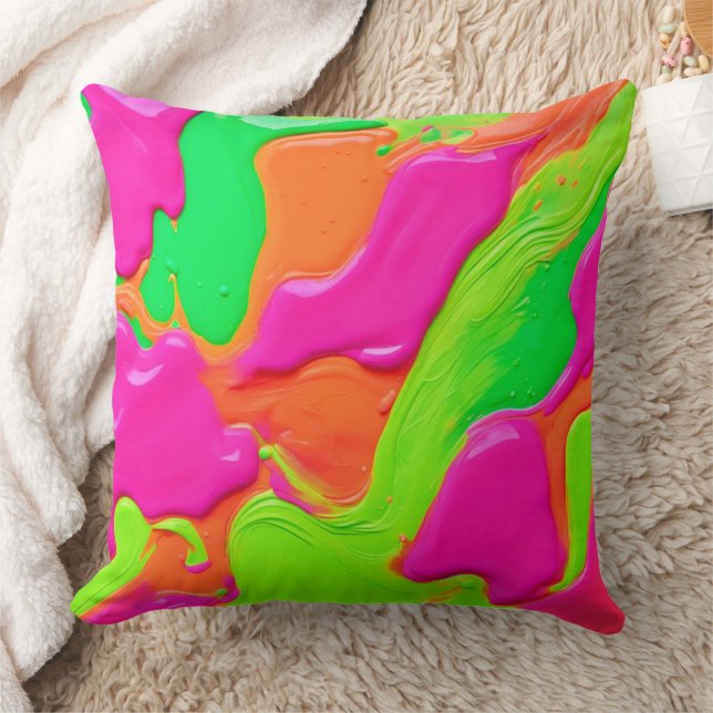 Coussin Fusion de couleurs vive (Couverture)