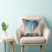 Coussin Fusionner les coeurs et les larmes : Union 3D d'ém (Chaise)