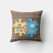Coussin Fusionner les coeurs et les larmes : Union 3D d'ém (Verso)