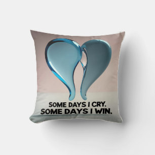 Coussin Fusionner les coeurs et les larmes : Union 3D d'ém