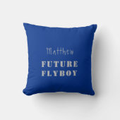 Coussin Futur Flyboy Militaire Personnalisé (Recto)