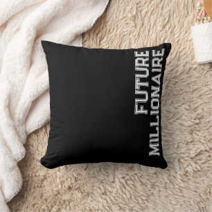 Coussin Futur millionnaire entrepreneur inspirant