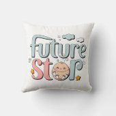 Coussin Future Star - Jolies empreintes de bébé (Verso)