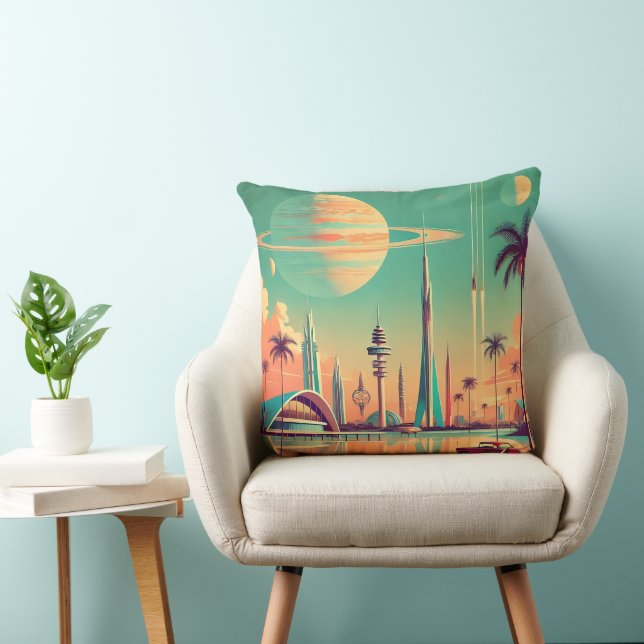 Coussin Futuriste Atomique Nouveau Floride (Chaise)