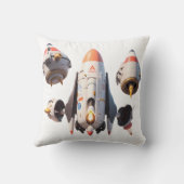 Coussin Futuristic Spacecraft Design Detachable Modules (Verso)