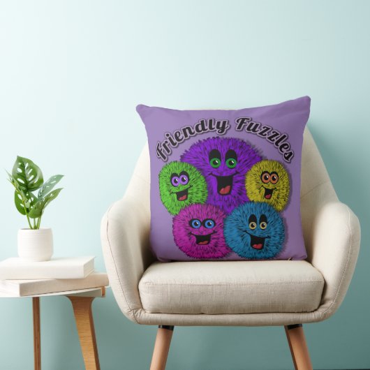 Coussin Fuzzles conviviaux Créatures mignonnes Lancer Orei (Chaise)