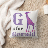 Coussin G est pour bébé garçon Gerald  (Couverture)