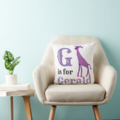 Coussin G est pour Gerald baby boy (Chaise)