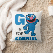 Coussin G est pour Grover | Ajoutez votre nom (Couverture)