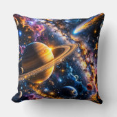 Coussin Galactic Odyssey nébuleuse de l'espace lointain et (Recto)