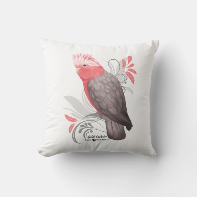Coussin Galah Cockatoo (Recto)