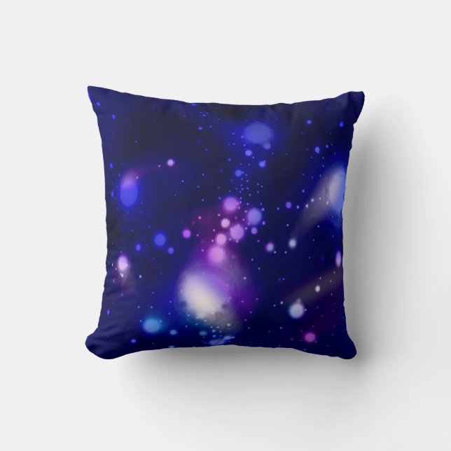 Coussin Galaxie bleue (Recto)
