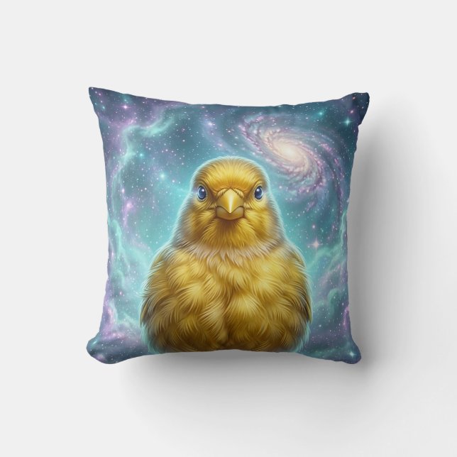 Coussin Galaxie Canari (Recto)