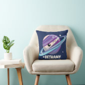 Coussin Galaxie mignonne de Saturn de planète de l'espace (Chaise)