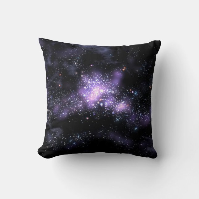 Coussin galaxie pourpre (Recto)