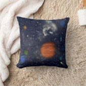 Coussin Galaxies avec étoiles et planètes dans l'espace (Couverture)