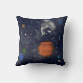 Coussin Galaxies avec étoiles et planètes dans l'espace (Verso)