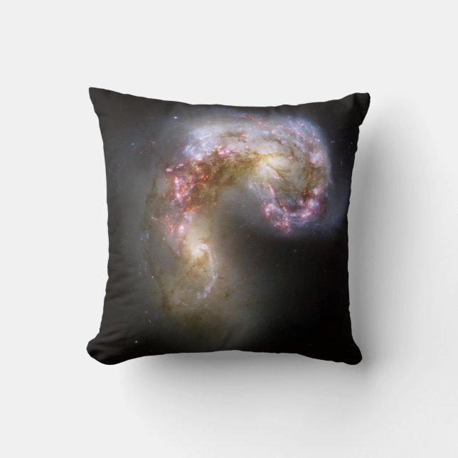 Coussin Galaxies d'antennes (Recto)