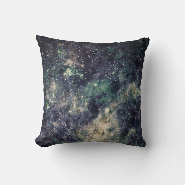 Coussin Galerie de Rock Spatial Sombre (Recto)
