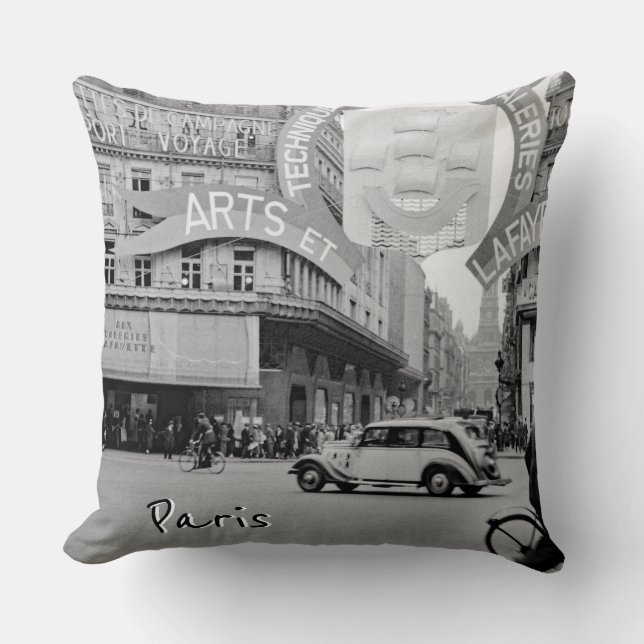 Coussin Galeries Lafayette Paris Haussmann 1940 Photograph (Recto)