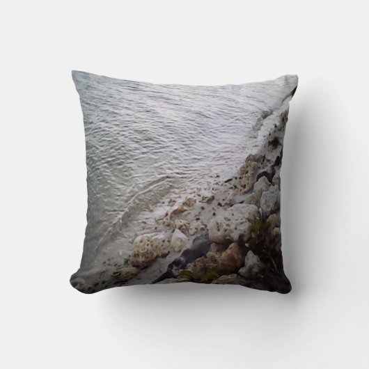 Coussin Galets Sur La Plage (Recto)