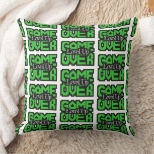 Coussin Game Over, Level Up : Aventure rétro en sandbox à