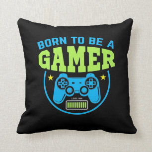 Coussin Gamer Gift   Né Pour Être Un Joueur