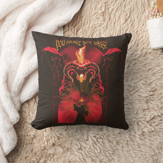 Coussin GANDALF™ Vs Balrog "You Shall Not Pass" Graphic (Couverture)