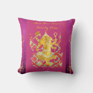 Coussin GANESHA personnalisé au réchauffement du f