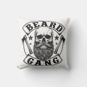 Coussin Gang de Barbe Hommes Barbus Drôles & Amoureux de