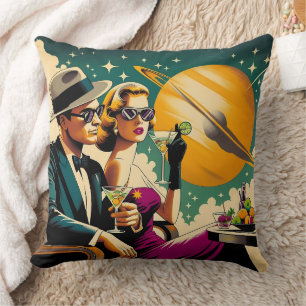 Coussin Gangster Party Martini Las Vegas d'Âge Spatial