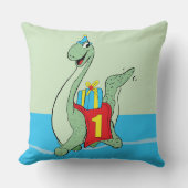 Coussin Garçon, 1er anniversaire Dinosaur (Recto)