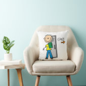 Coussin Garçon à l'école (Chaise)