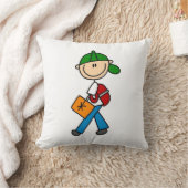 Coussin Garçon avec cartable (Couverture)