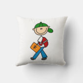Coussin Garçon avec cartable (Verso)