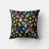 Coussin Garçon coloré de l'espace extra-atmosphérique (Verso)