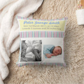 Coussin Garçon de faire-part de naissance/coussin de fille (Couverture)