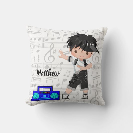 Coussin garçon Hip hop (Recto)
