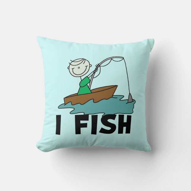 Coussin Garçon je pêche (Recto)