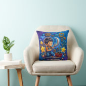 Coussin ~ GARÇON MÉCANICIEN DE L'ESPACE ~ Cute Vintage~ (Chaise)