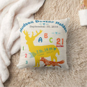 Coussin Garçon Naissance bébé Stat Fox Deer Arrow (Couverture)