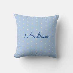 Coussin Garçon Personnalisé Bleu