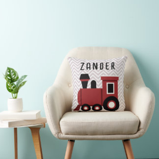 Coussin Garçons de train rouge Chambre Enfants