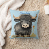 Coussin Garçons de vache Highland bébé Personnalisés (Couverture)