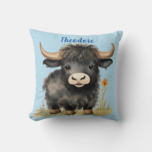 Coussin Garçons de vache Highland bébé Personnalisés