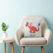 Coussin Garçons mignons et dragons magiques rouges gallois (Chaise)