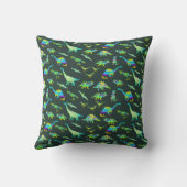 Coussin Garçons Personnalisés Dinosaure Vert (Verso)