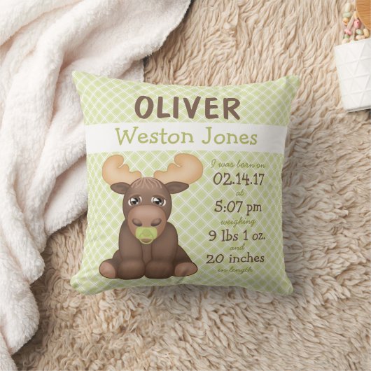 Coussin Garde de bébé orignal (Couverture)