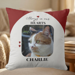Coussin Garde de chat animal de compagnie 2 photos coeurs